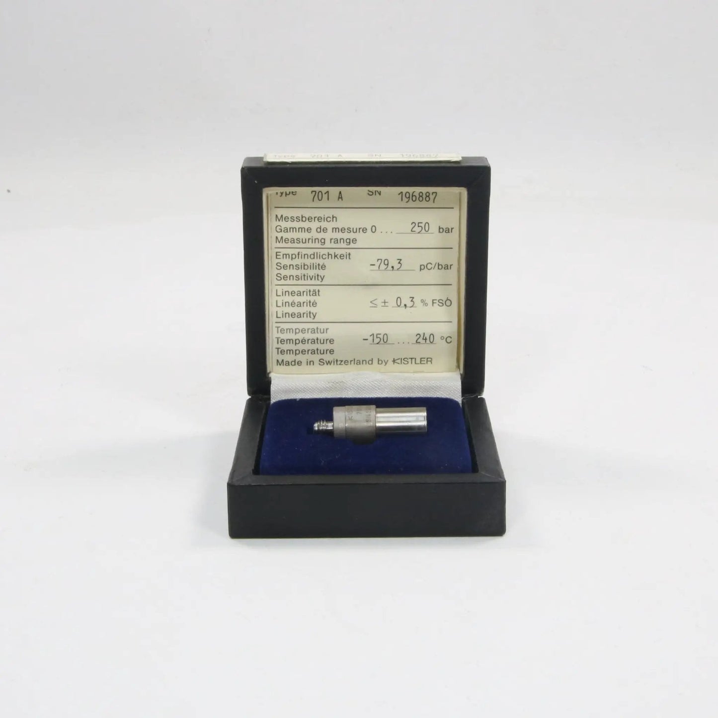 Kistler 701A Quartz Pressure Sensor