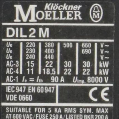 Klockner Moeller DIL 2M Contactor