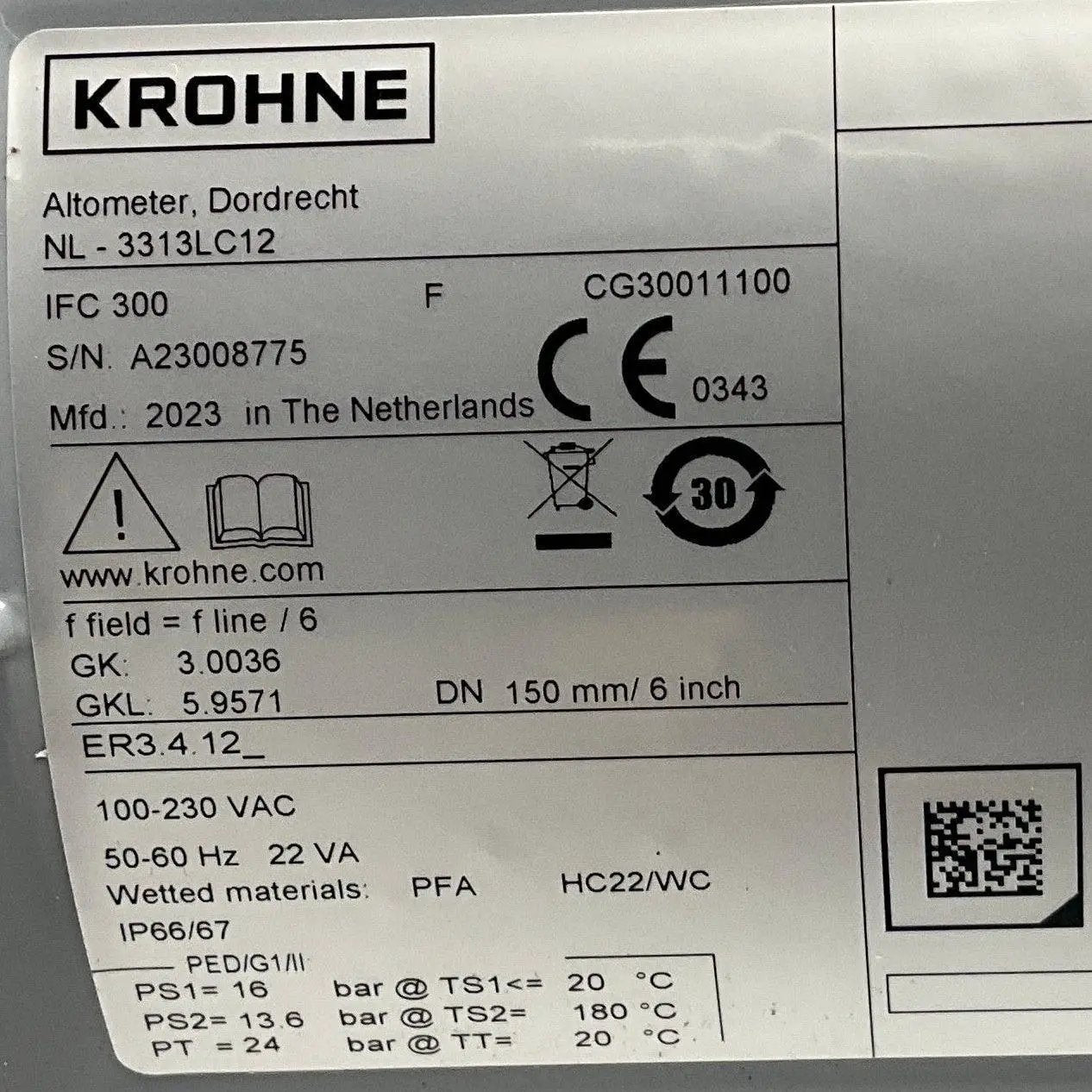 Krohne IFC 300 F Electromagnetic Flow Signal Converter