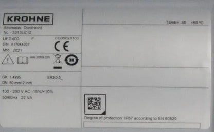 Krohne UFC 400 Ultrasonic Signal Converter