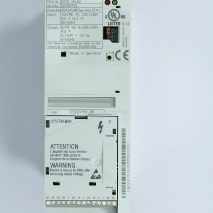 Lenze inverter 8200 vector E82EV751-2B
