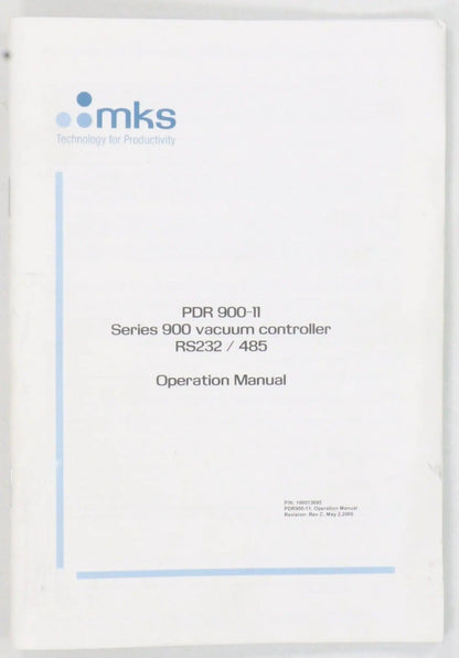 MKS PDR900-1 Vacuum Gauge Controller