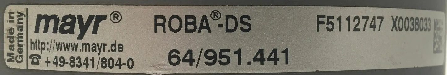 Mayr ROBA-DS Multi Plate Servo Coupling 64/951.441