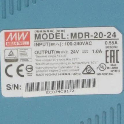 Mean Well MDR 20 24 Industrial Power Supply
