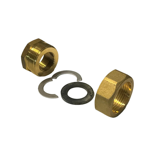 Meibes Inoflex 1” Brass Screw Connection Set 46112