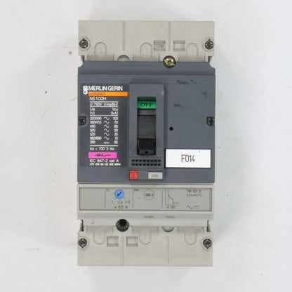 Merlin Gerin Circuit Breaker Compact NS100H TM 63D