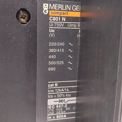 Merlin Gerin Compact C801N Circuit Breaker STR25DE