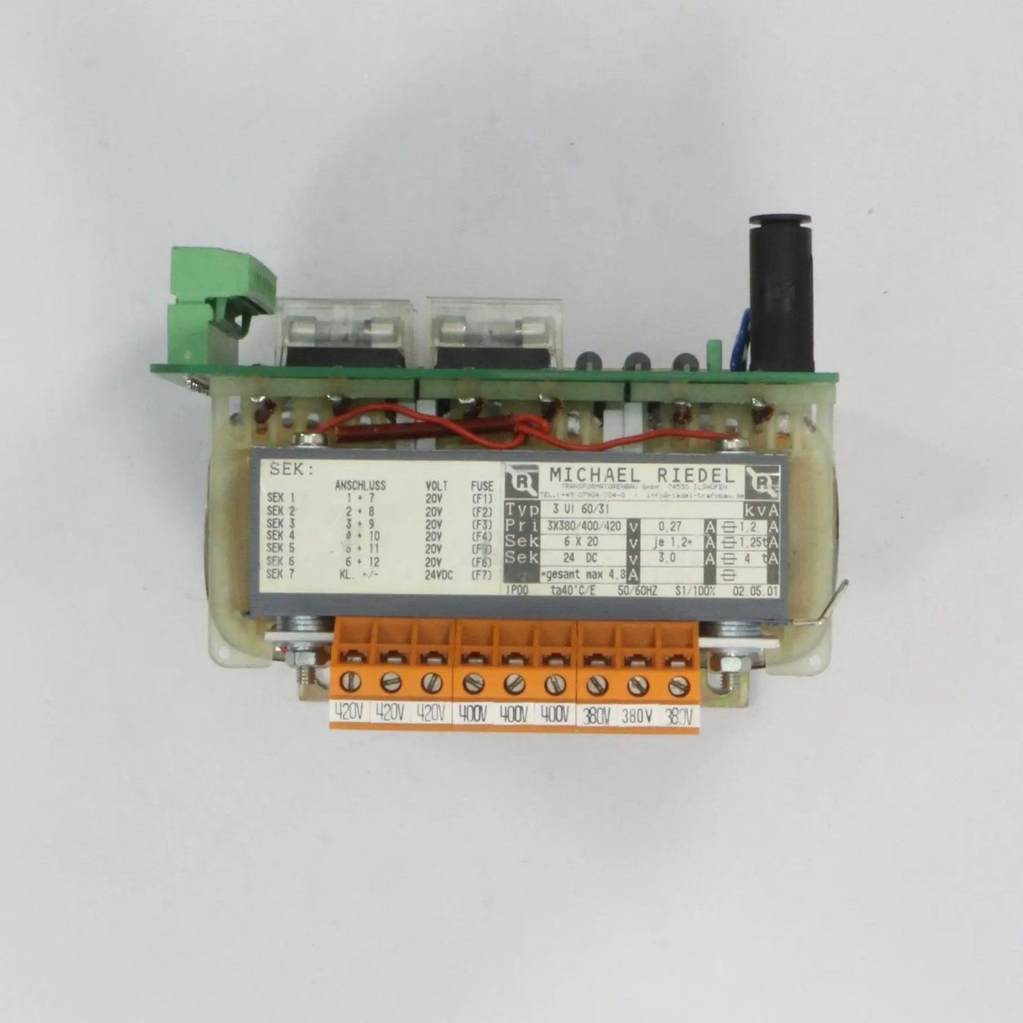 Michael Riedel 3 UI 60 31 DC Supply Transformer