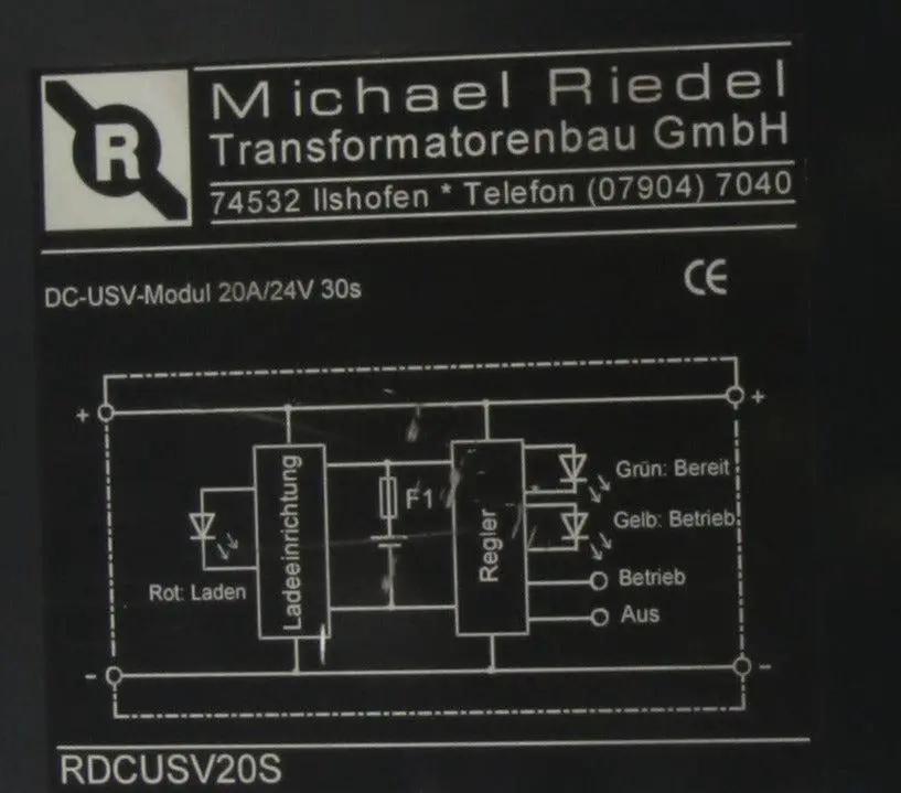 Michael Riedel RDCUSV20S Transformer