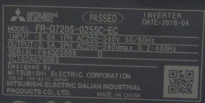 Mitsubishi FR-D720S-025SC-EC Inverter