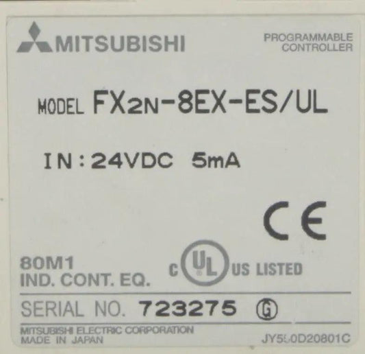 Mitsubishi FX2n-8EX-ES/UL Expansion Programmable Controller