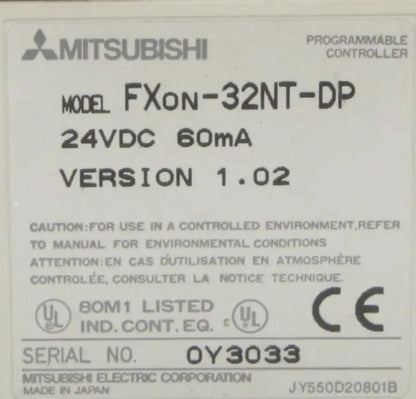 Mitsubishi FXon-32NT-DP Programmable Controller