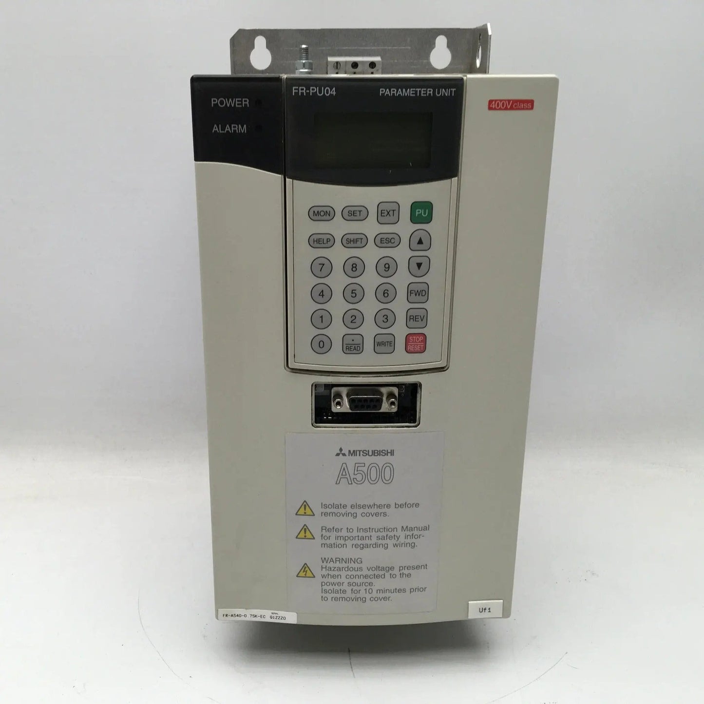 Mitsubishi Frequency Drive Inverter FR-A540-0 75K-EC/FR-PU-04