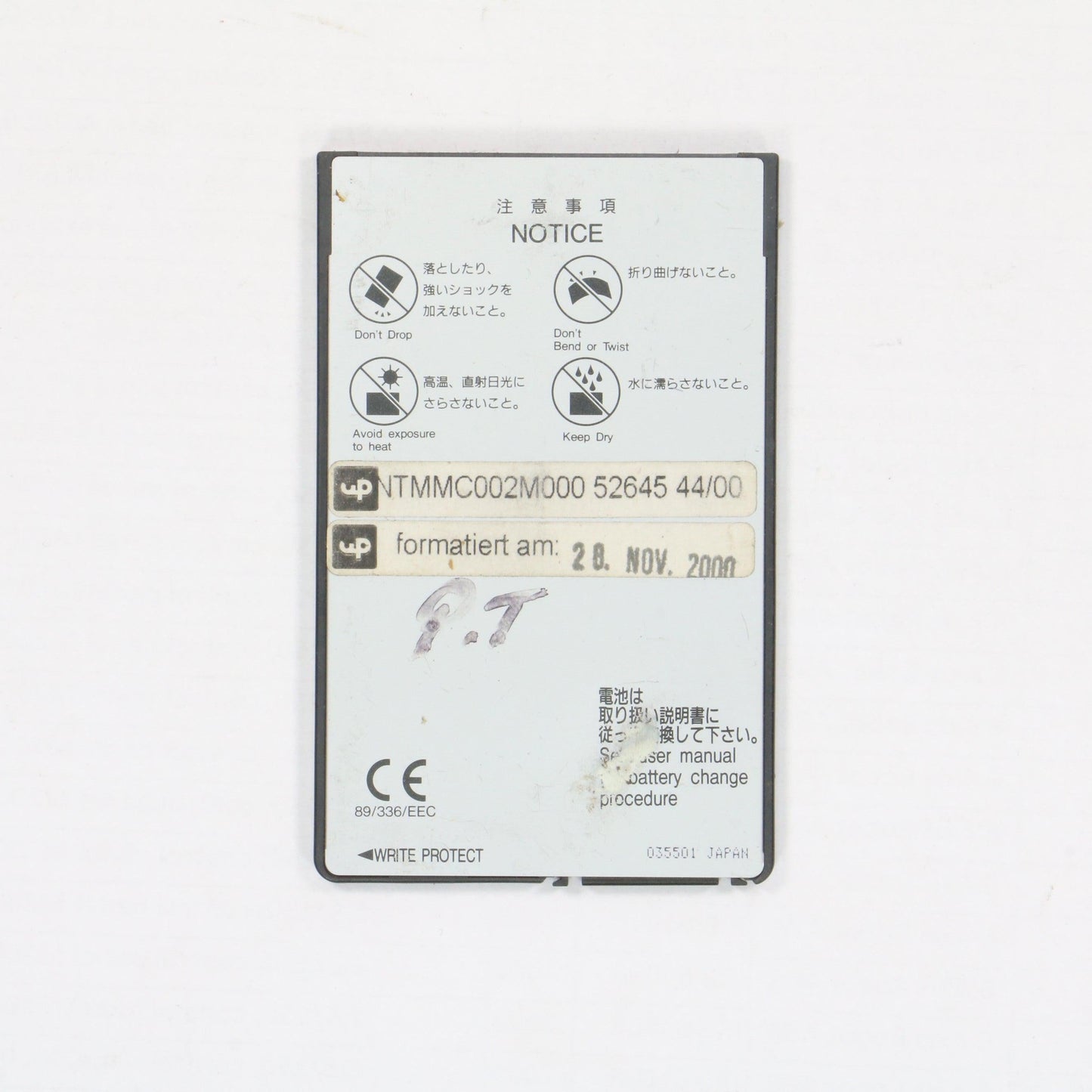 Mitsubishi Melcard 2MB MF32M1-LYCAT01 SRAM CARD