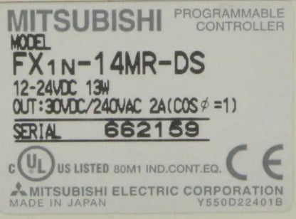 Mitsubishi Melsec FX1N-14MR-DS Programmable Controller