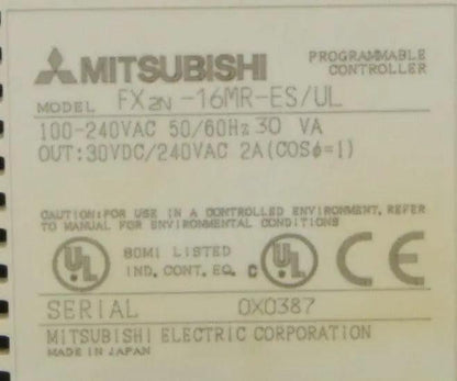 Mitsubishi Melsec FX2N-16MR-ES/UL Programmable Controller