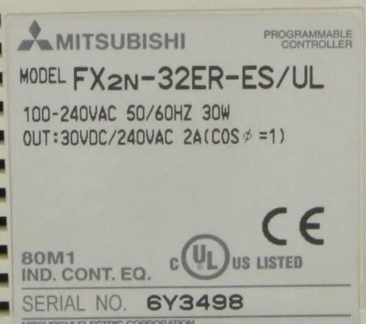 Mitsubishi Melsec FX2N-32ER-ES/UL Programmable Controller