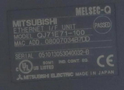 Mitsubishi Melsec-Q Ethernet I/F Unit QJ71QE71-100