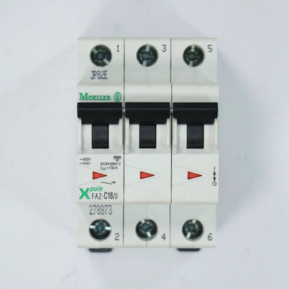 Moeller FAZ-C16/3 Thermal Magnetic Circuit Breaker
