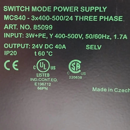 Murr Elektronik MCS40 Switch Mode Power Supply