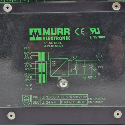 Murr Elektronik MDM 40-400/24 Power Supply Module
