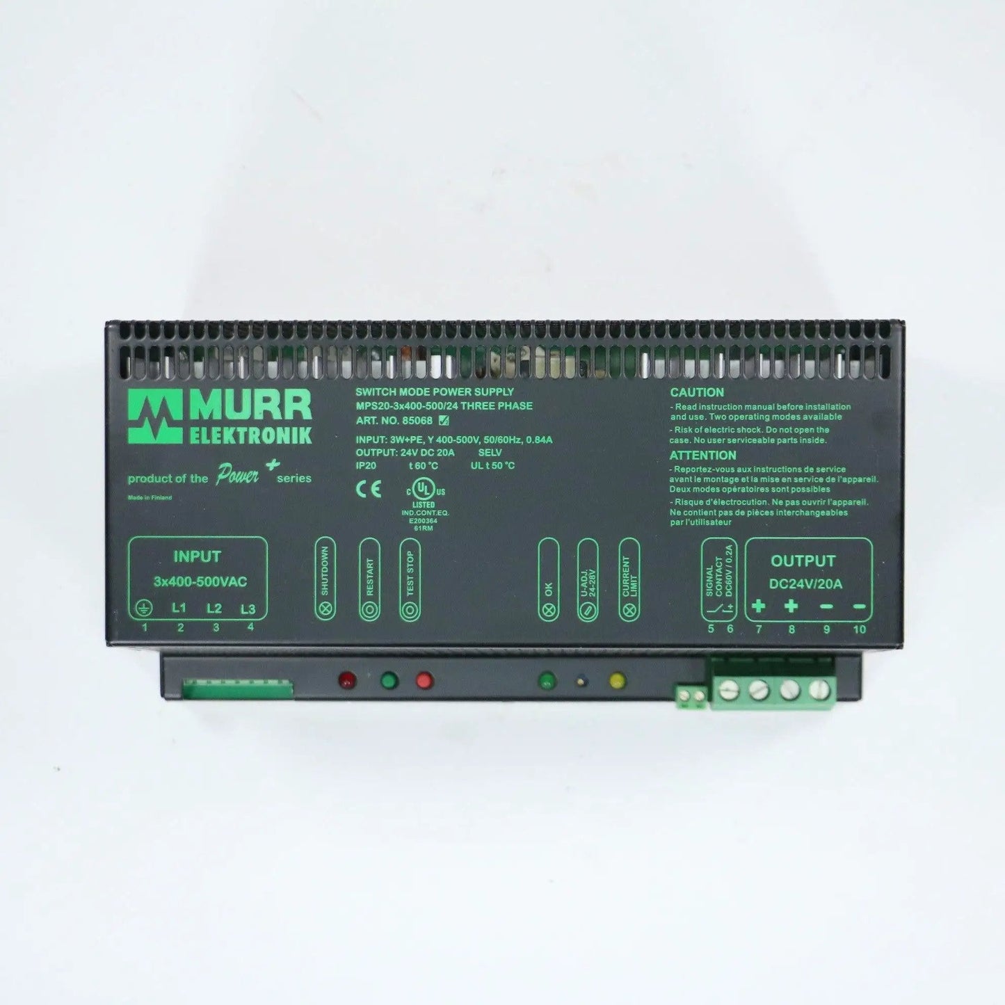 Murrelektronik MPS20-3x400/24 85067 Switch Mode Power Supply 3 Phase