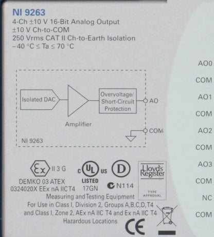 National Instruments Corporation NI 9263 Output Module