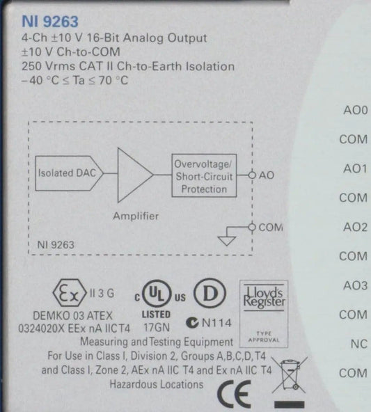National Instruments Corporation NI 9263 Output Module