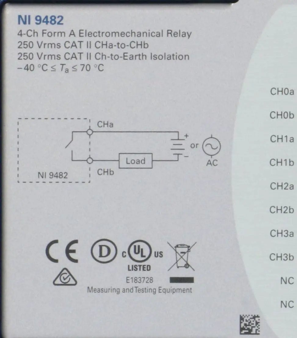 National Instruments Corporation NI 9482 C Series Relay Ouptut Module
