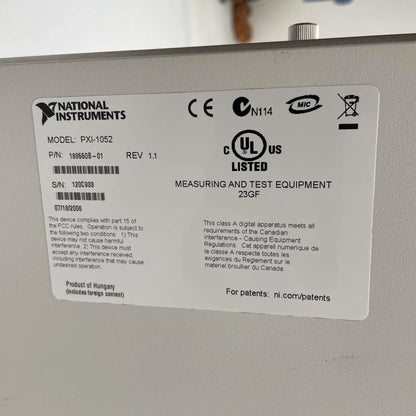National Instruments Corporation NI PXI 1052 PXI Chassis