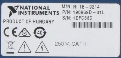 National Instruments Corporation NI TB-9214 Terminal Connector (side cover missing)