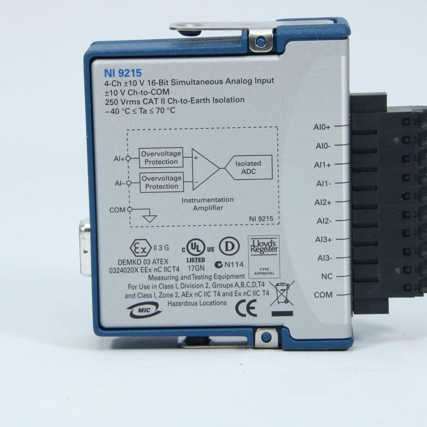 National Instruments NI-9215 cDAQ Simultaneous Analog Input Module