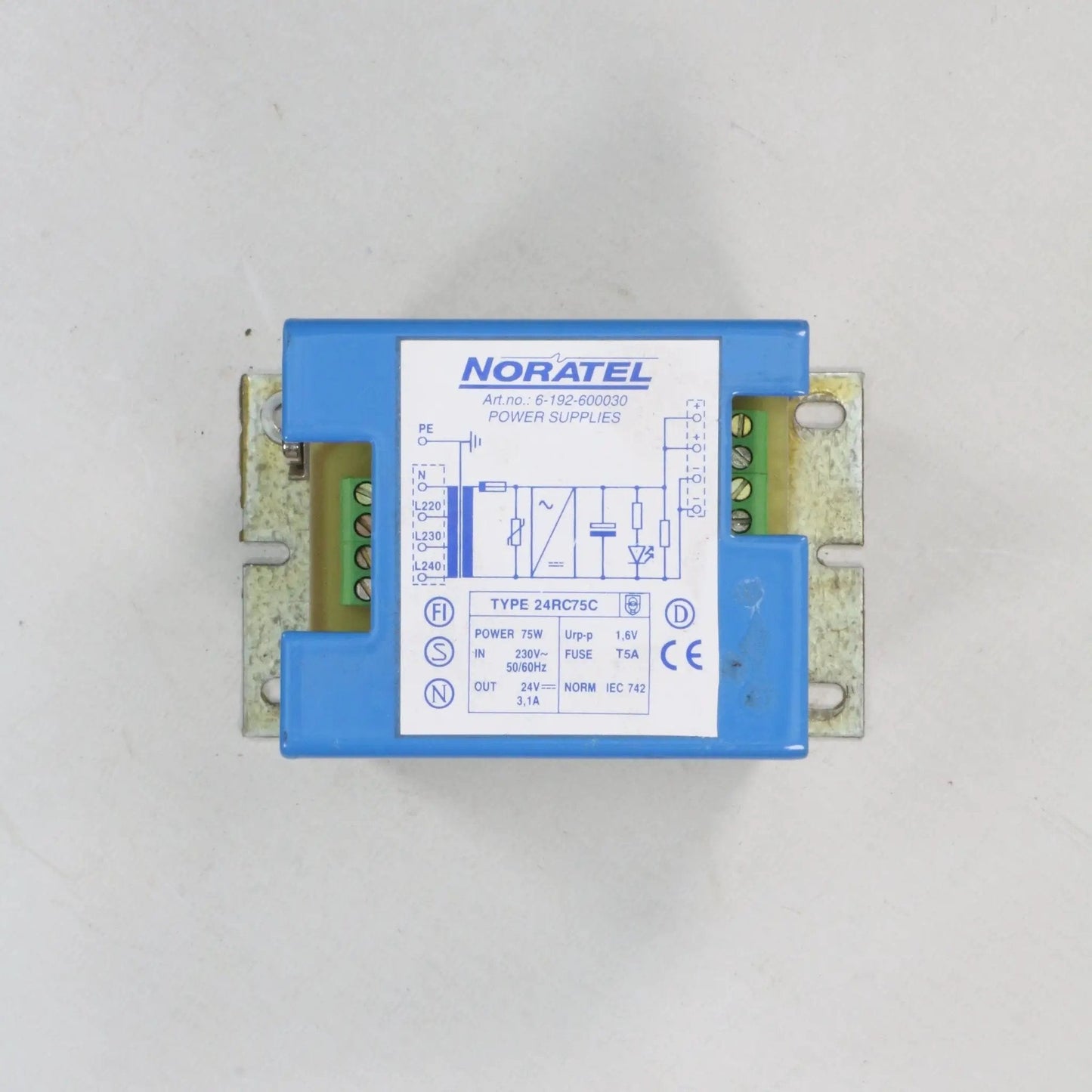Noratel 24RC75C Single Phase Power Supply