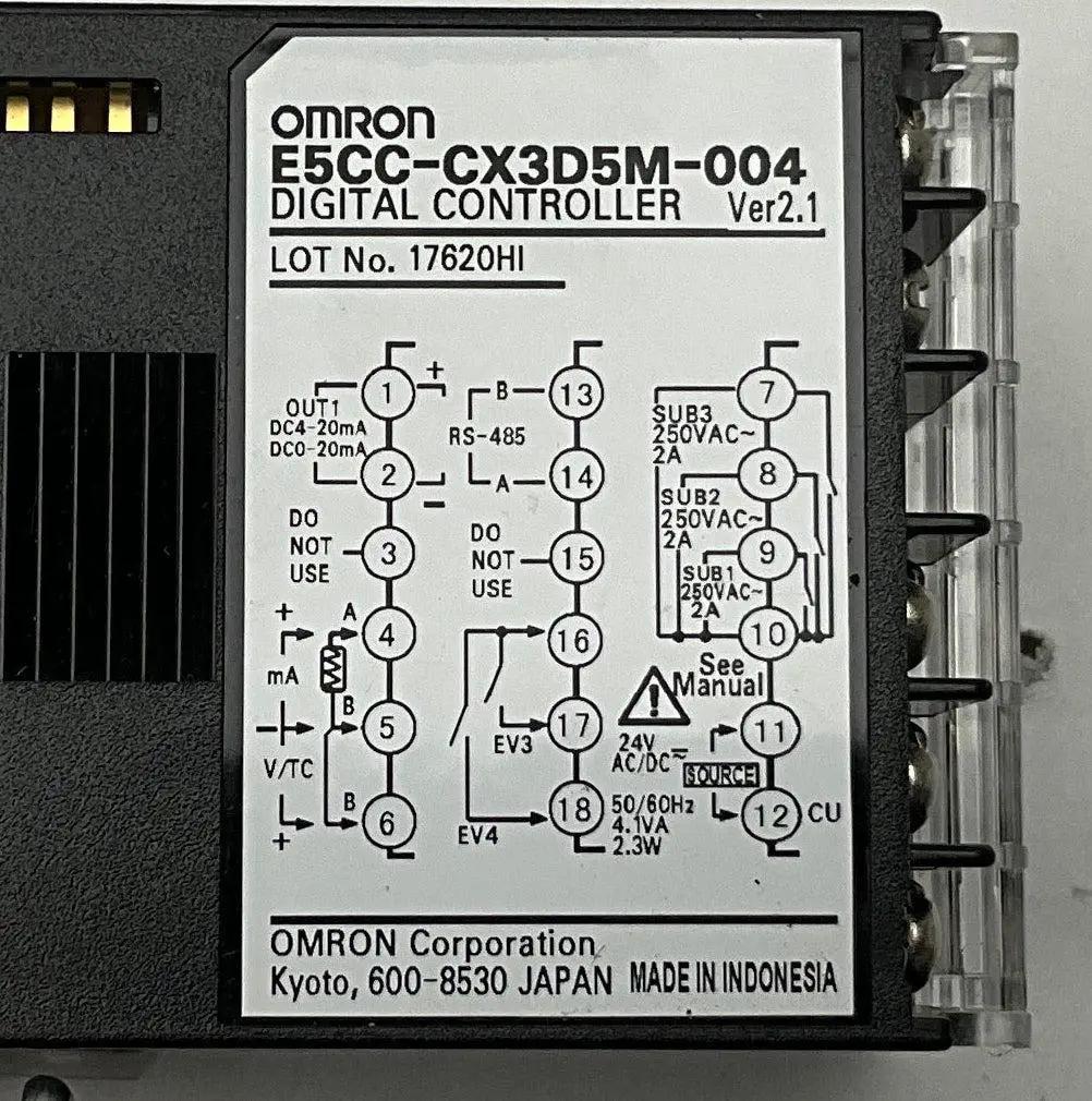Omron E5CC-CX3D5M-004 Digital Controller Ver 2.1