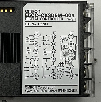 Omron E5CC-CX3D5M-004 Digital Controller Ver 2.1