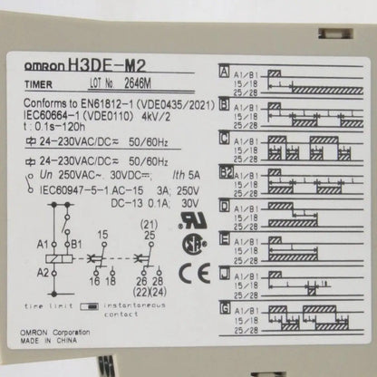 Omron H3DE-M2 Timer Relay