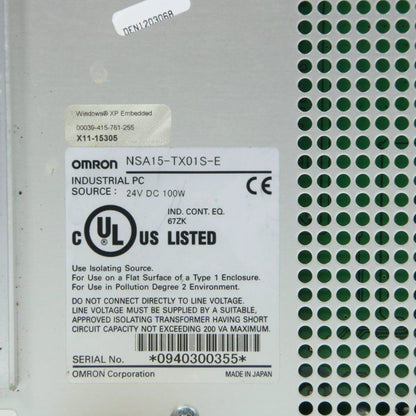 Omron Panel NSA15-TX01S-E