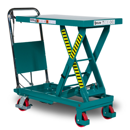 Manueel verrijdbare heftafel 750KG