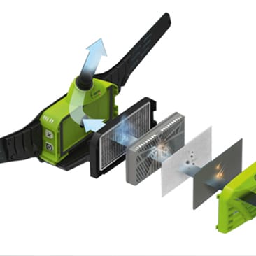 Lashelm Optrel Vegaview 2.5 incl verse luchtsysteem