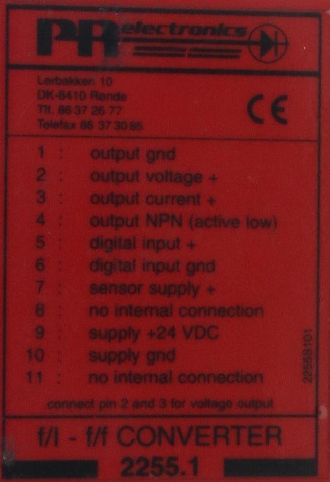 PR Electronics f/l - f/f 2255.1 Converter