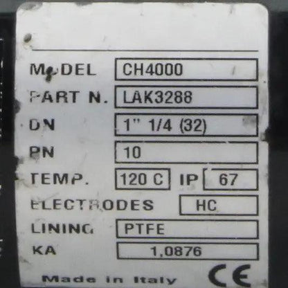 Paab CH4000 Electromagnetic Flowmeter