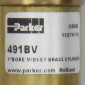 Parker 491BV 1" Bore Midget Brass Cylinder