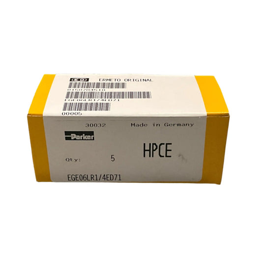 Parker Ermeto EGE06LR1/4ED71 High Pressure Male Stud Connector