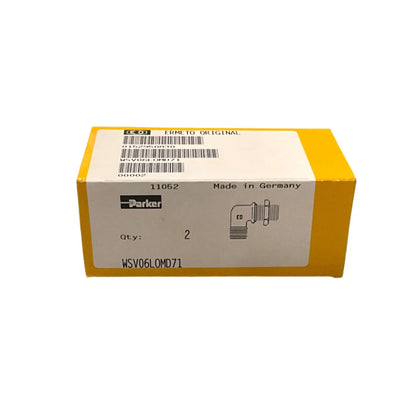 Parker Ermeto WSV06LOMD71 Bulkhead Elbow