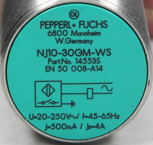 Pepperl + Fuchs Inductive Sensor NJ10-30GM-WS