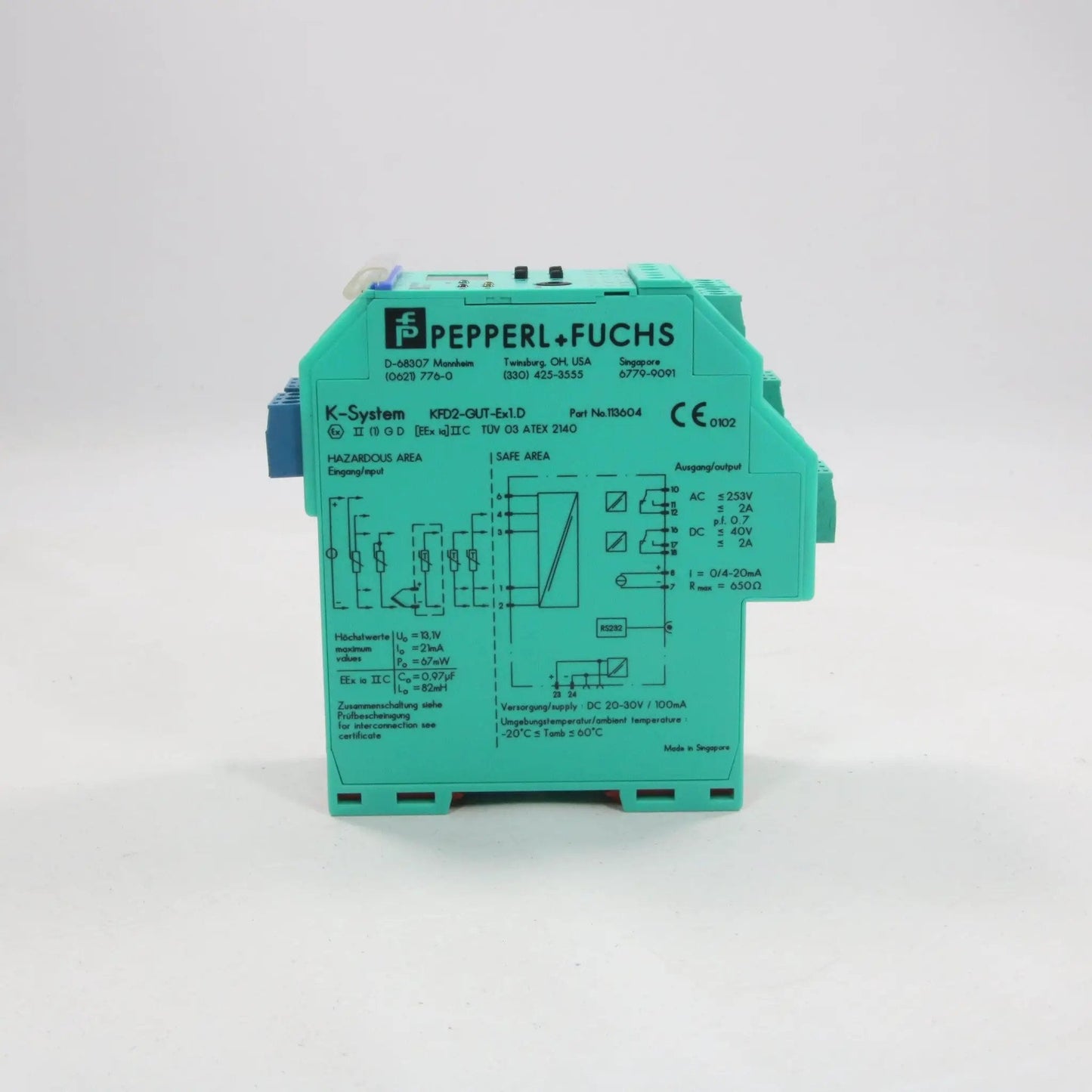 Pepperl + Fuchs KFD2-GUT-Ex1.D Temperature Converter