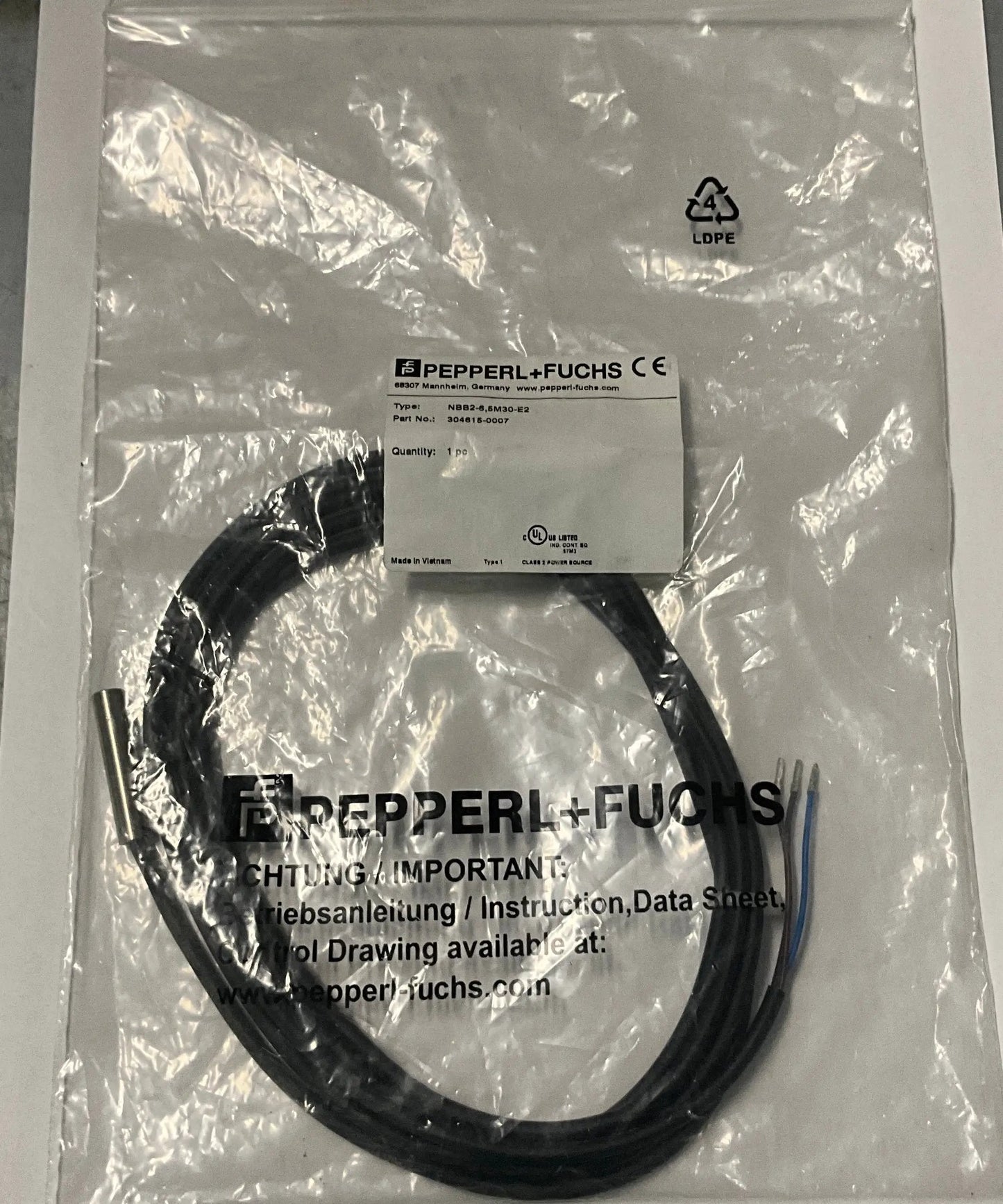 Pepperl + Fuchs NBB2-6,5M30-E2 Inductive Proximity Sensor