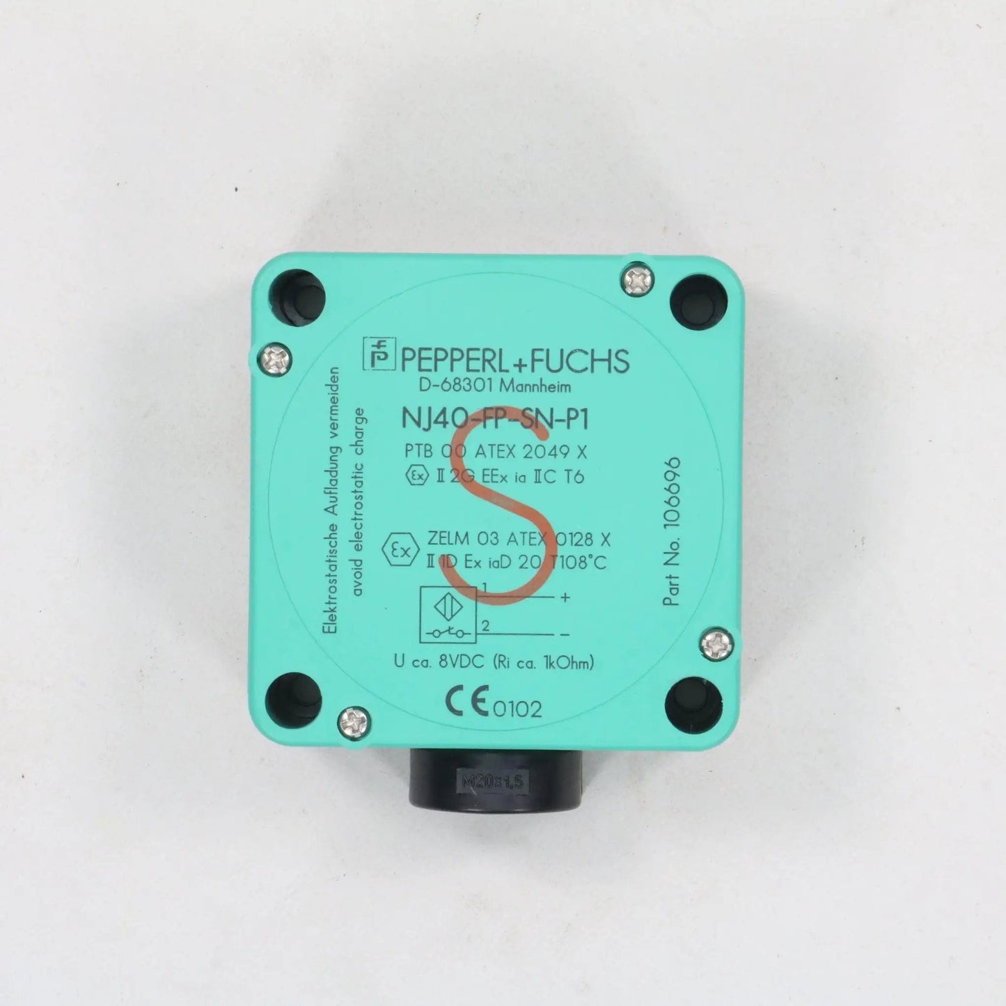Pepperl + Fuchs NJ40-FP-SN-P1 Inductive Sensor