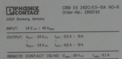 Phoenix Contact CBM E4 Electronic Circuit Breaker