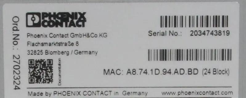 Phoenix Contact FL Switch 2008 Industrial Ethernet Switch